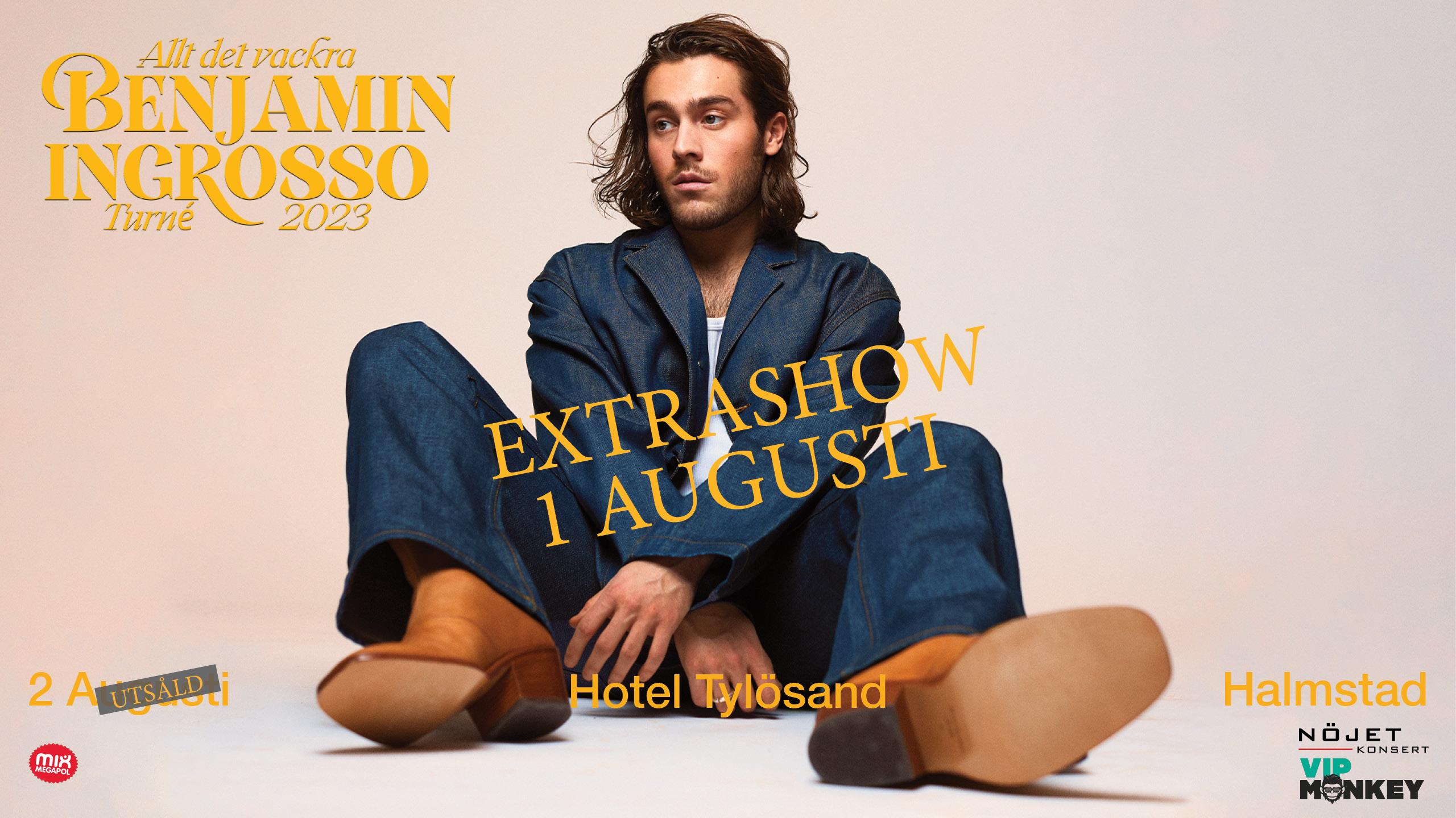 Benjamin Ingrosso Extrakonsert Halmstad Nojet